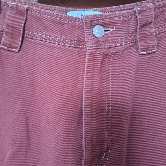 Twik Organic Cotton Cargo Pants | Burgundy | High Waist | Petite Small - Picture 8 of 10